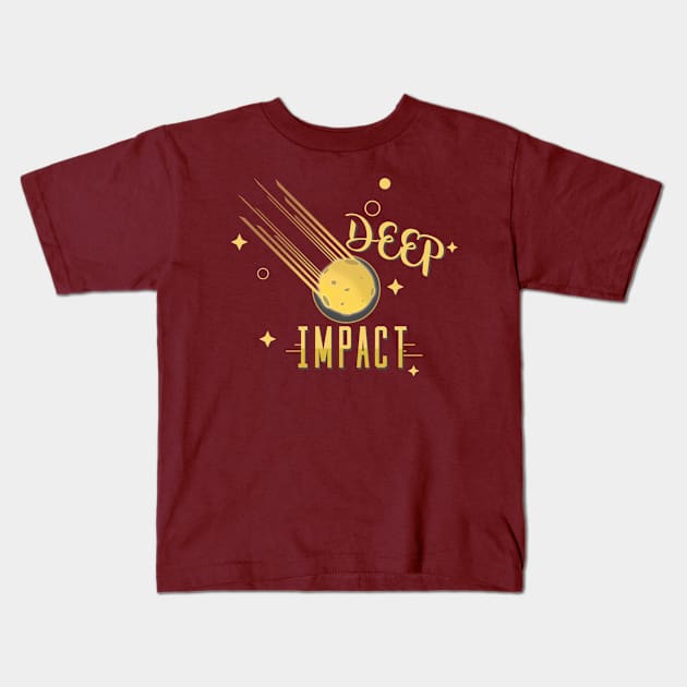 Deep Impact Kids T-Shirt by GraphicTitan